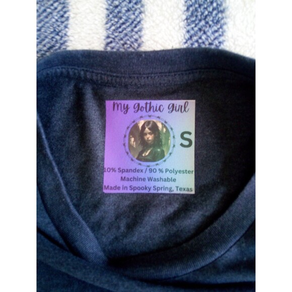 My Gothic Girl T-Shirt Women's S Dark Gray She Comes From Outer Space Streetwear - Picture 8 of 9